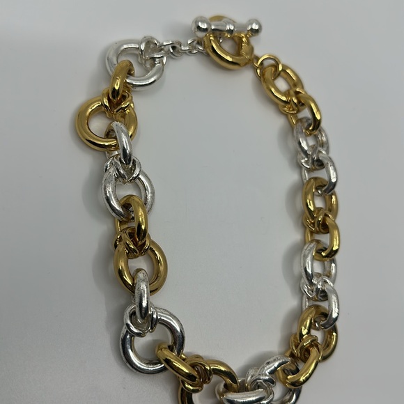 Chucky Gold and Silver Chain Necklace - Picture 4 of 10